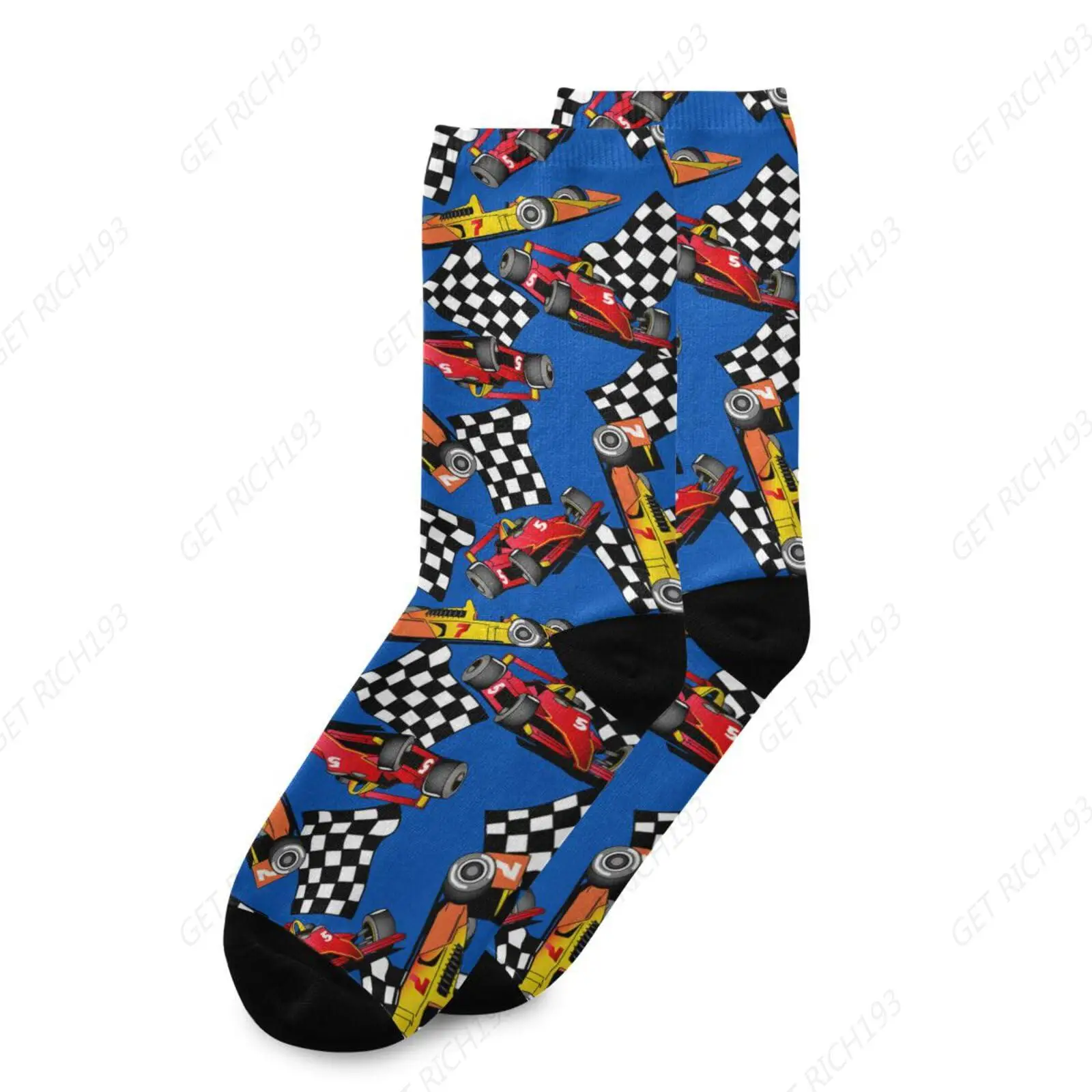 Hippie Vintage Racing Cars Socks Men boys teens cool Short Stockings Unisex Sock for Running Hiking Cycling