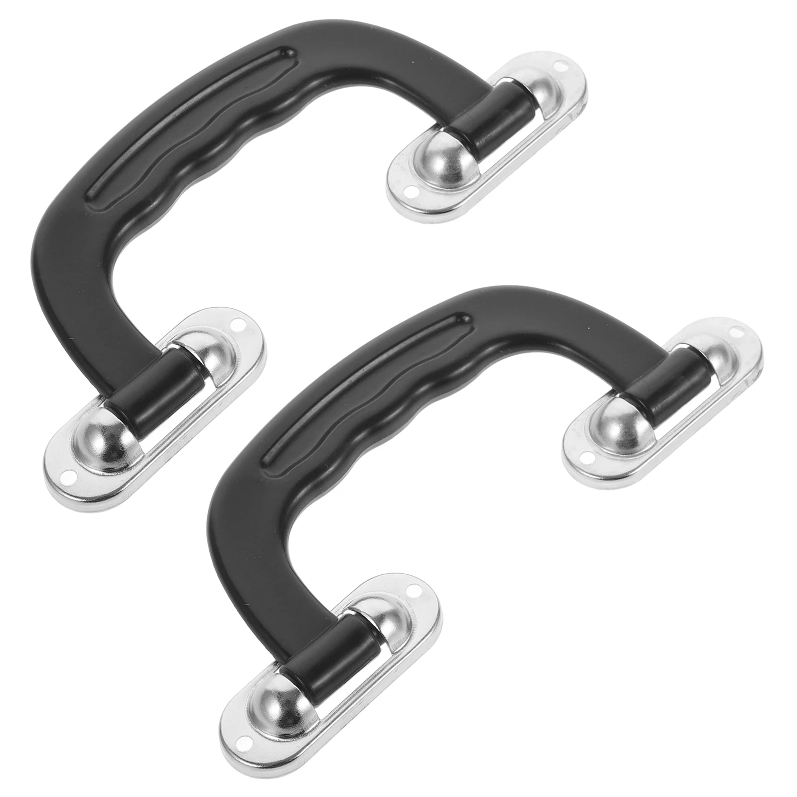 2pcs Suitcase Handle Replacement Plastic Luggage Case Grip Wear-Resistant Anti-Slip Light Weight Replacement Handle For