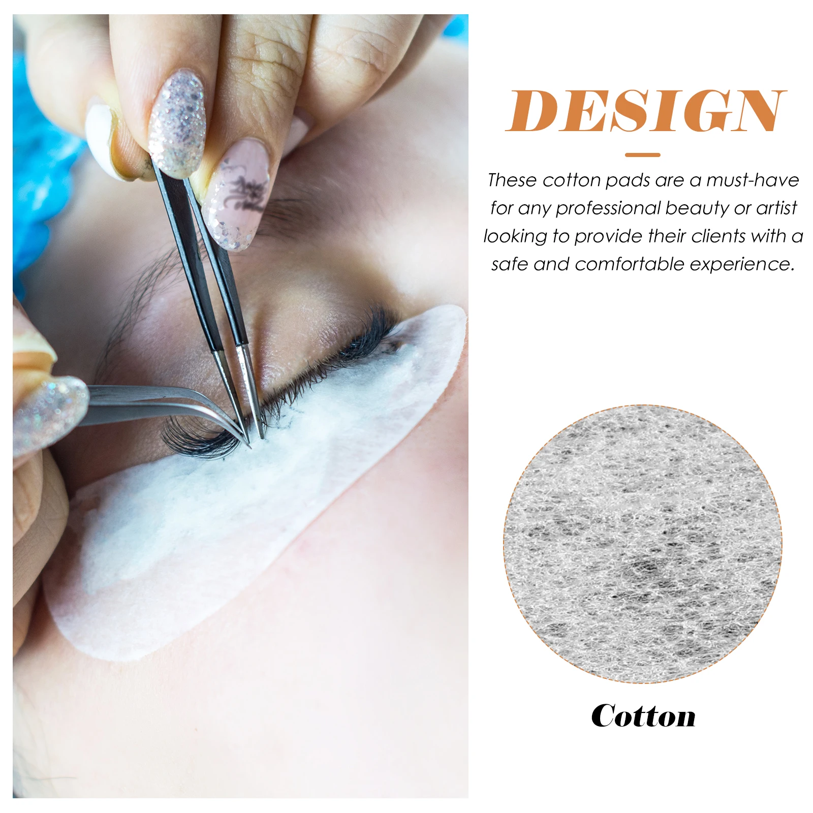

1500pcs Eye Line Isolation Cotton Pads Thin Section Tattooing Eyelash Grafting Under Eye Patches Cream Applying Absorbent