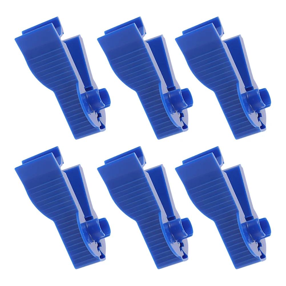 

6pcs Peritoneal Clips Plastic Abs Non-Slip Flow Control Fixator For Catheter Bag Tubing Clamps Peritoneoclysis Supplies