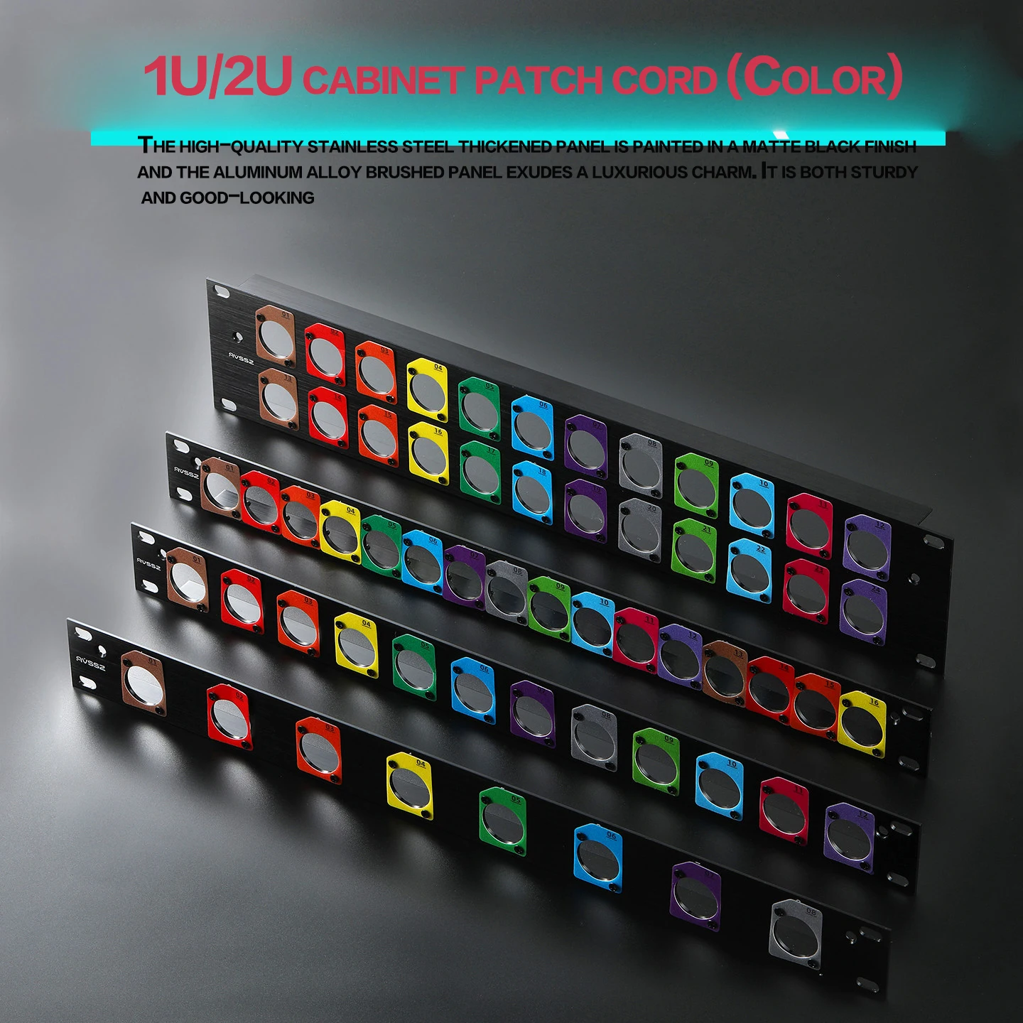 Color-Coded Numbered Washers 1-24 - D-Module/86 Faceplate/Patch Panel ID Kit