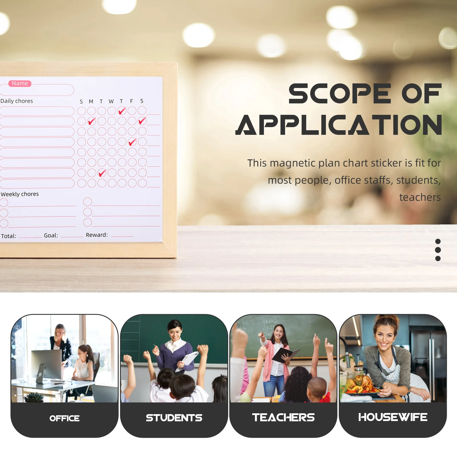 

Magnetic Calendar Message Board Daily Planner Weekly Fridge Schedule for Erasable Sticker Refrigerator Stickers
