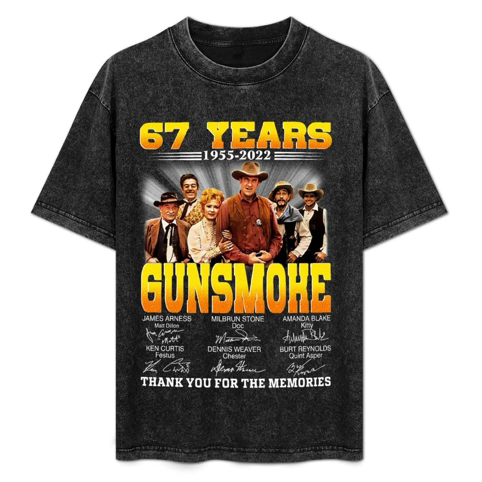 

67 years Gunsmoke T-Shirt Festival Party Tee Top