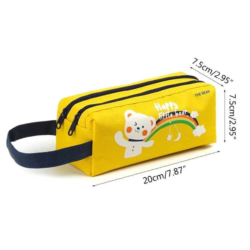 Premium Potlood Pouch Pencil Bag Ritssluiting Leuke Draagbare Cosmetica Pouch