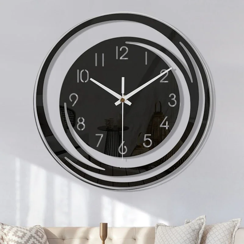 1Pc 30cm Simple Style Wall Clock Acrylic Living Room Home Decor Digital Clocks Modern Design Swinging Pendulum Bedroom Ornament