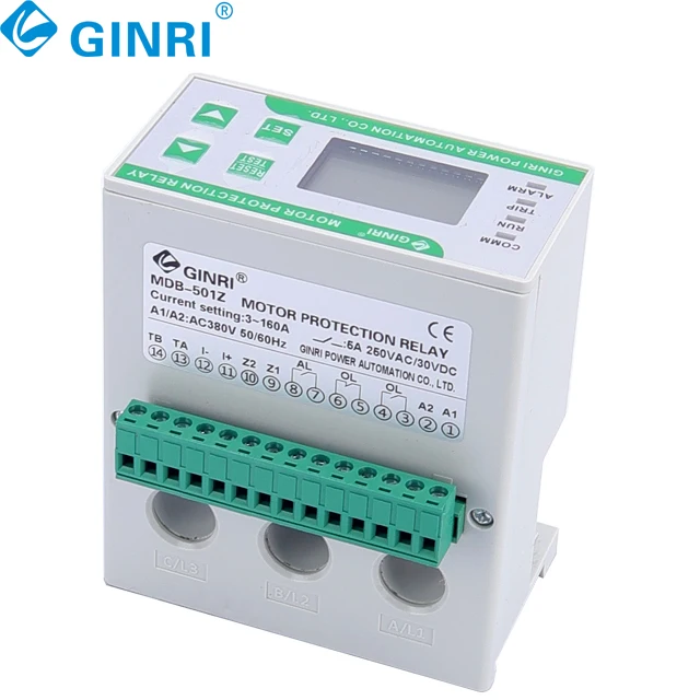 GINRI MDB501Z  220V 99A Motor Protective Relay Integrative  Overload Underload  Motor Protector