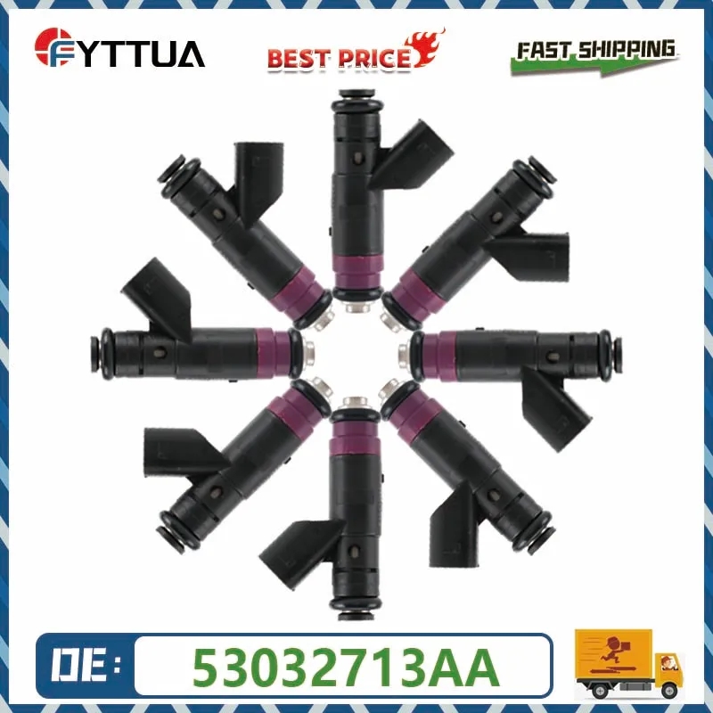 4/8PCS Fuel Injector 53032713AA 53032713AB 0280155780 For Dodge Ram 1500 2500 3500 Durango 5.7L V8 2004-2009
