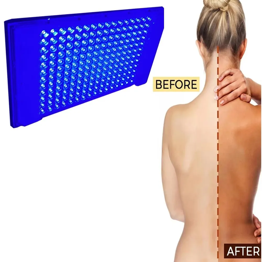 Ultraviolet Tanning Lamp 192 LEDs 460nm Full Blue Lamp Portable Tanning Light for Face Body 85‑265V Tanning Skin care Lamp ﻿