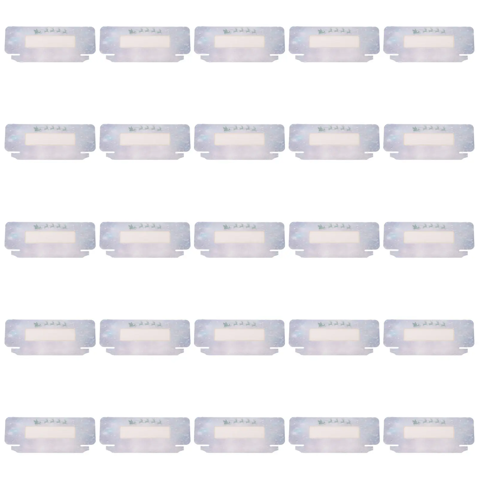 25Pcs Christmas False Eyelash Storage Boxes Paper Xmas Eyelash Organizer Portable Lightweight False Lash Packaging Case