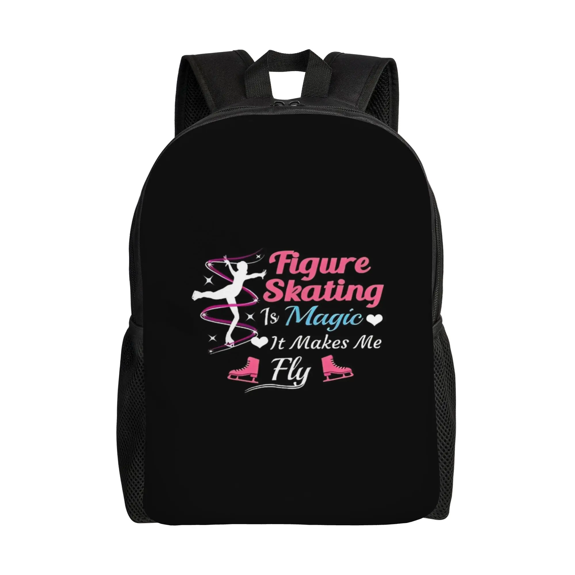 Back to school season Personalised Figure Skating is Magic It Makes Me Fly Daypack  Girl Boy Backpack