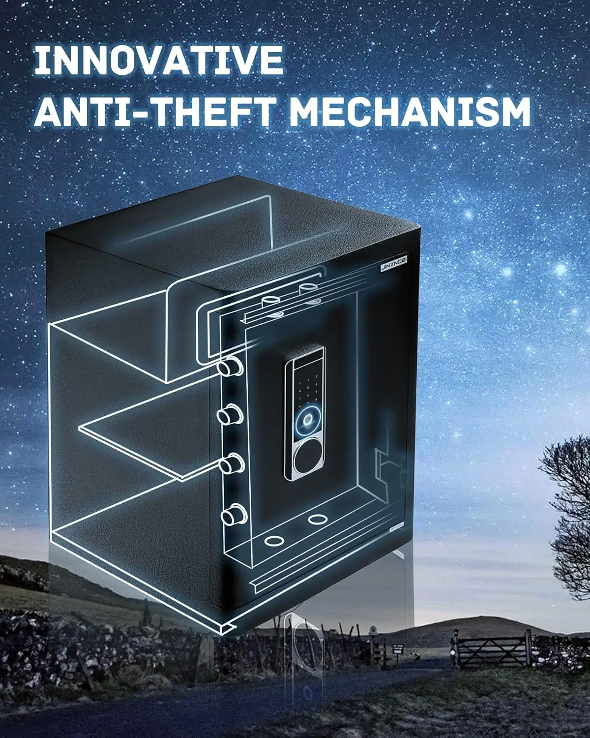 خزائن بيومترية كبيرة فاخرة، خزائن مجوهرات للمنزل، صندوق أمان بأقدام مكعبة، وصول بصمة الإصبع، خزائن منزلية مقاس 25.2 بوصة مع مجوهرات Dra