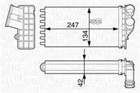 350218318000 for heater radiator C4 P307 DV6 (1.6hdi) 2.0hdi 16V