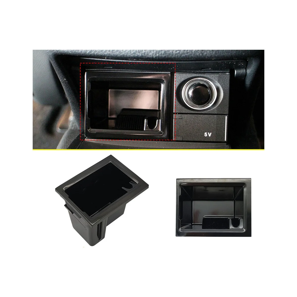 For Mercedes-Benz E-Class W213 2016-2020 Back Row Ashtray Box Coin Box Storage Box 2136808204 Car