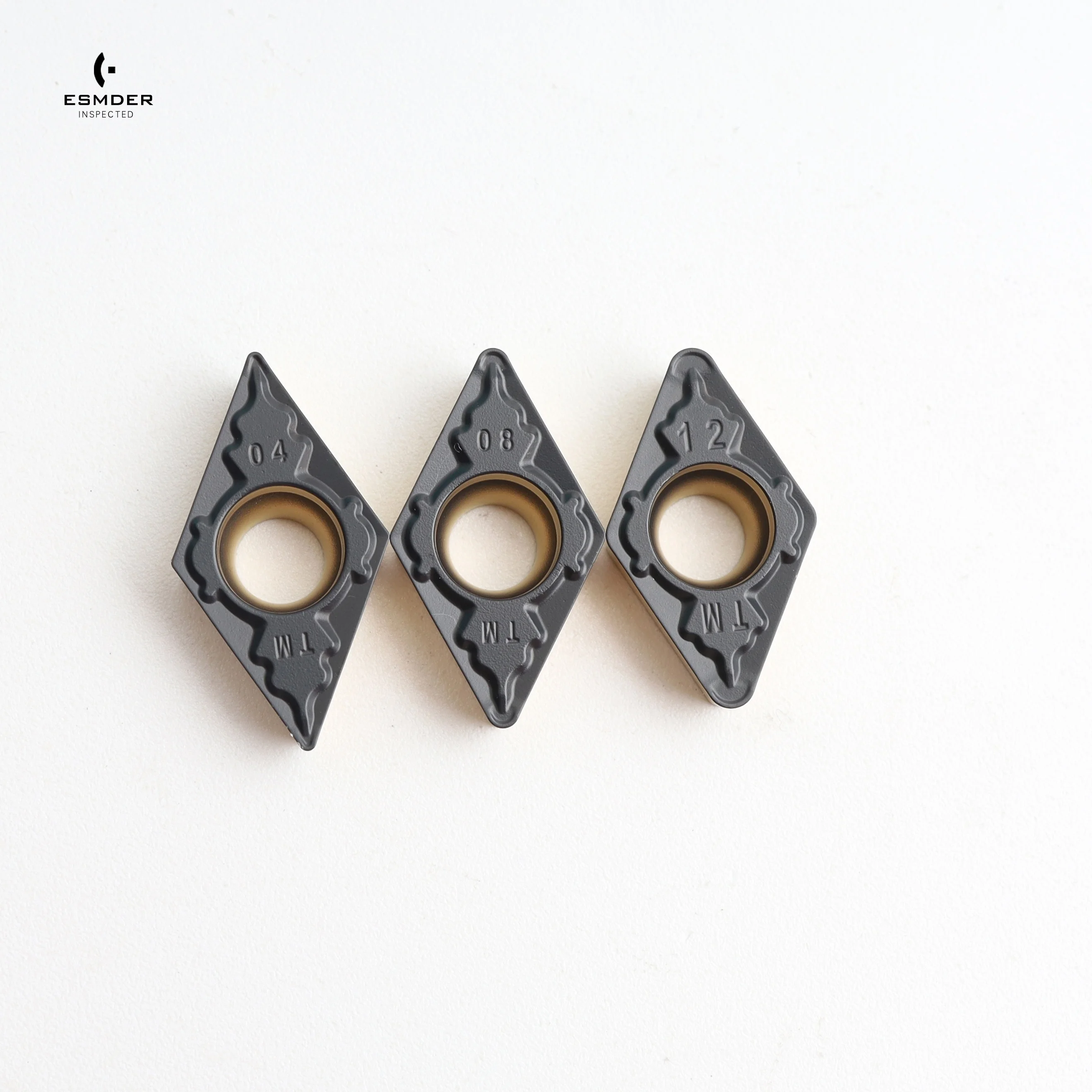 

DCMT070204/070208/11T304/11T308/11T312 TM/MP Carbide Insert Two tone coating Internal Turning Tool CNC For steel parts