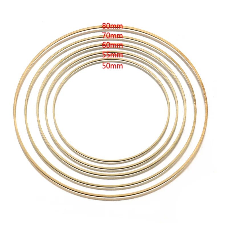 10-20pcs Brass Hollow Circle Earrings Hoops Links Open Bezel Frames Connectors  For DIY handmade Jewelry Making Supplies