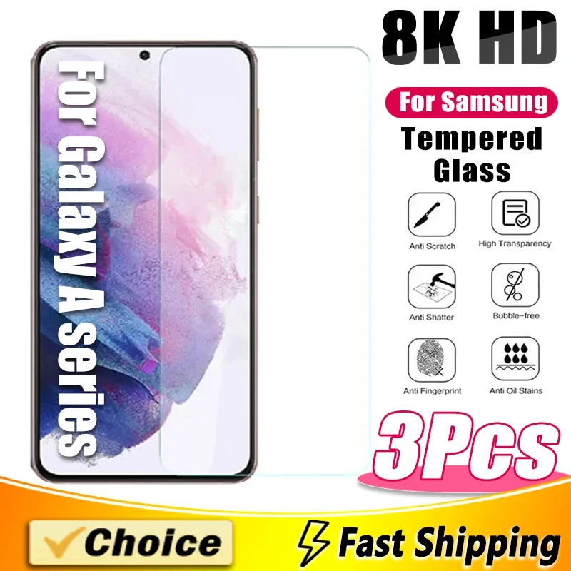 Protective Glass For SAMSUNG  A01 A11 A21 A21S A30 A31 A41 A51 A71 Screen Protector For M01 M11 M21 M31S A21S  A70 A80 A90 Film