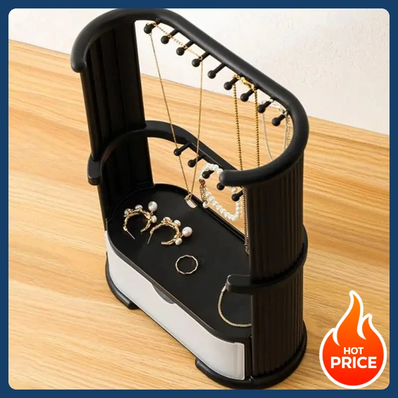 

Hot Sale Three-Tier Necklace Display Stand Jewelry Organizer for Dressing Table, Suitable for Earrings, Bracelets, and Watches
