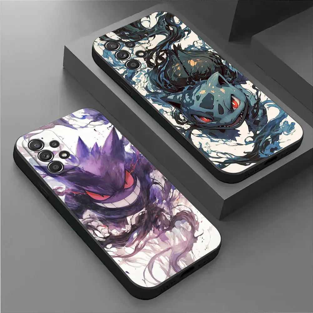 

Gengar Bulbasaur Mewtwo Pokemons Phone Cover Galaxy A56 5G Case For Samsung A55 A36 A26 A35 A34 A53 A54 A52 A73 A72 A32 A33 Case