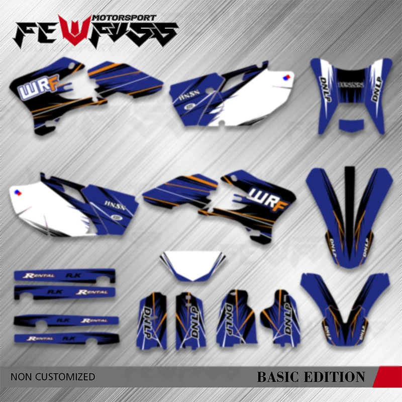 

Fewfuss мотоциклетные графические наклейки, наклейки на заказ для YAMAHA WR 250F WR 450F WR250F WR450F WRF 250 450 2003-2006