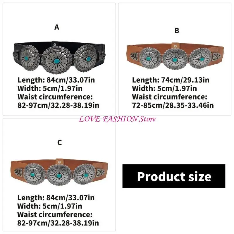 เข็มขัดหัวเข็มขัดเข็มขัด Cincher สำหรับการแต่งกายสีเขียวขุ่น studded รัดตัวเข็มขัดหนัง PU สำหรับผู้หญิงผู้หญิงทั้งหมดเอวจับคู่