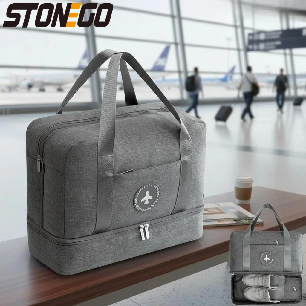

New Waterproof Gym Bag for Men Women Wet Dry Separation Sports Travel Duffel Lightweight Hand Luggage