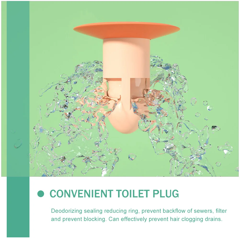 

2 Pcs Floor Drain Cover Prevention Shower Odor Stopper Wear-resistant Odor-proof Sewer Backflow Preventer