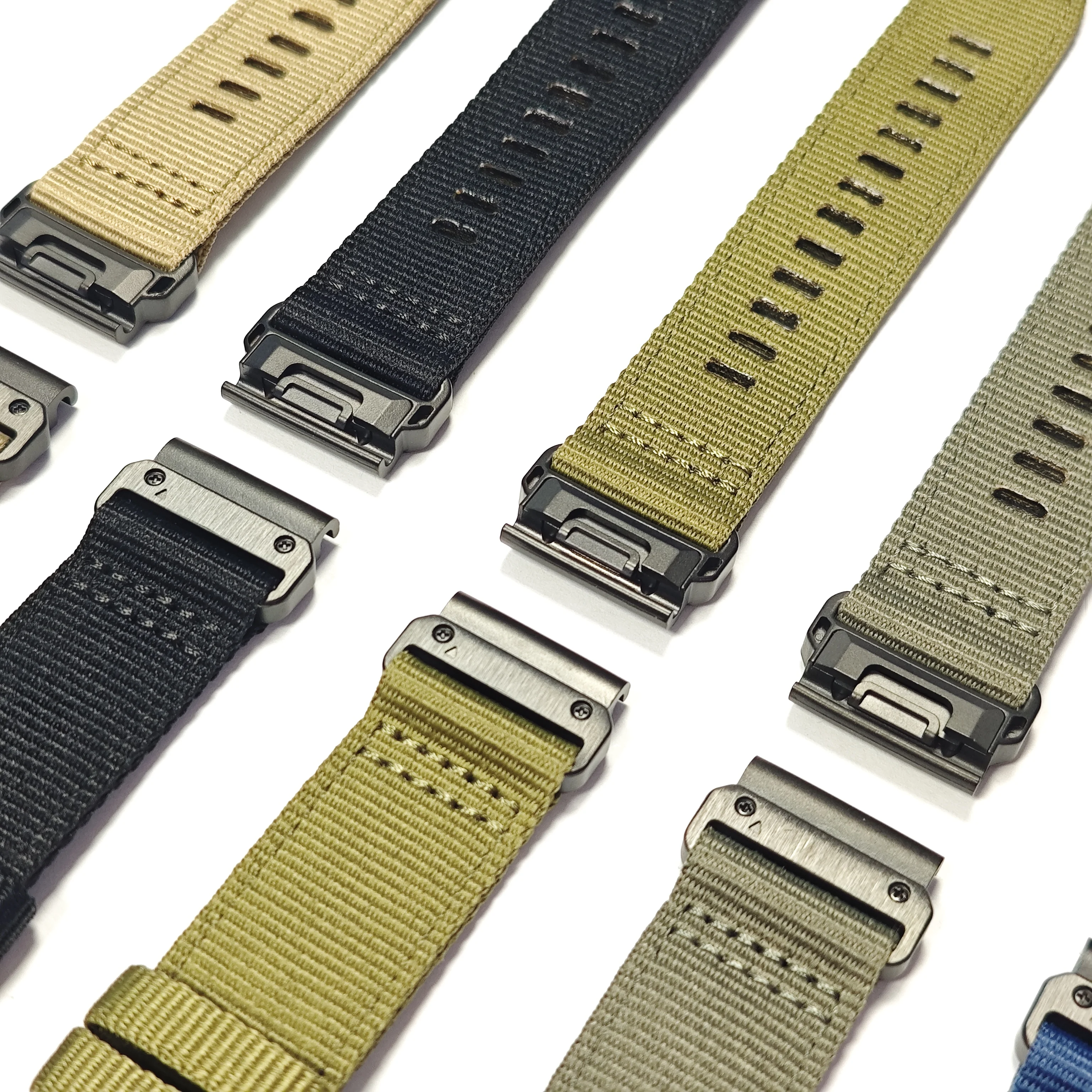 QuickFit 26 مللي متر 22 مللي متر حزام النايلون ل Garmin Fenix 8 Pro 51 مللي متر Fenix 7 7X Pro 6 6X إندورو 3 2 Tactix 8 غريزة 3 حزام الساعات سوار