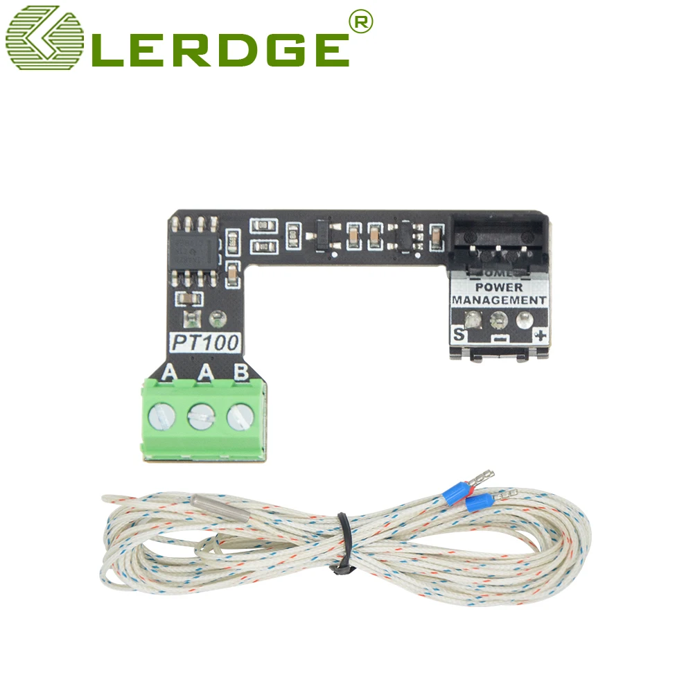 

Lerdge 3D Printer Z board PT100 Expansion Module PT100 Temperature Sensor -50℃+500℃ high-temperature Resistant wire 1m/2m Cable