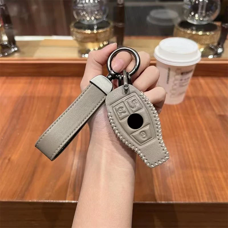 

For Mercedes Benz A B G R Class GLA GLK W176 W204 W251 W463 Leather Car Remote Key Case Cover Protector Shell Fob Accessories