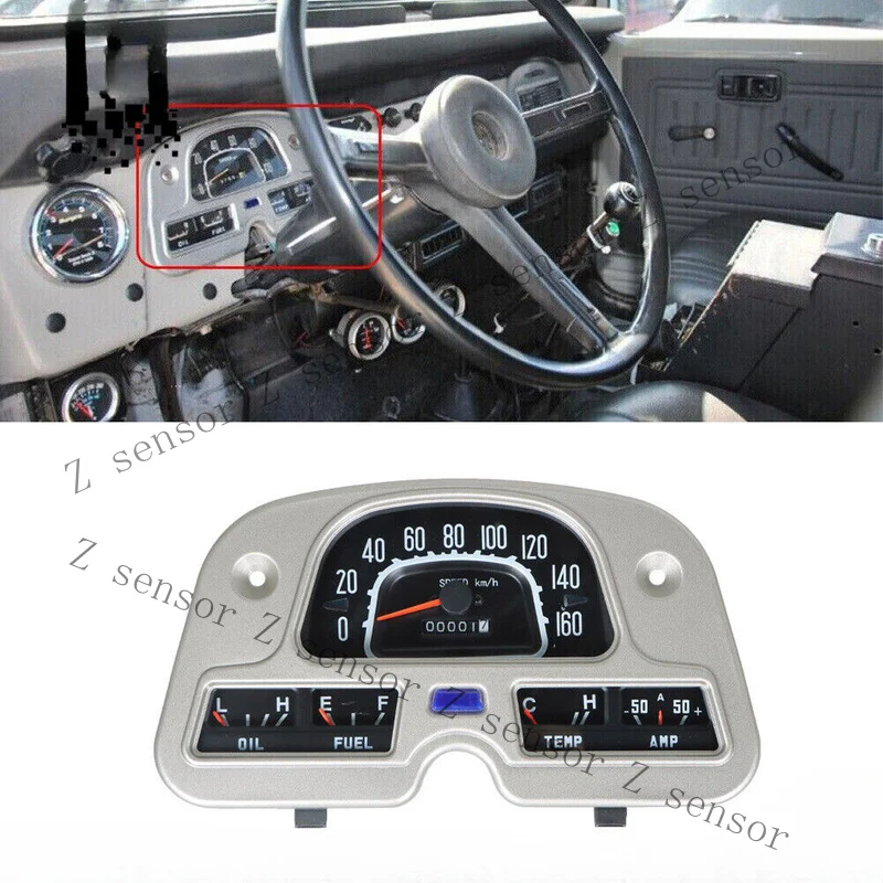 RRR+ New Speedometer Gauge Cluster For Toyota Land Cruiser FJ40 FJ45 BJ40 1974-1980