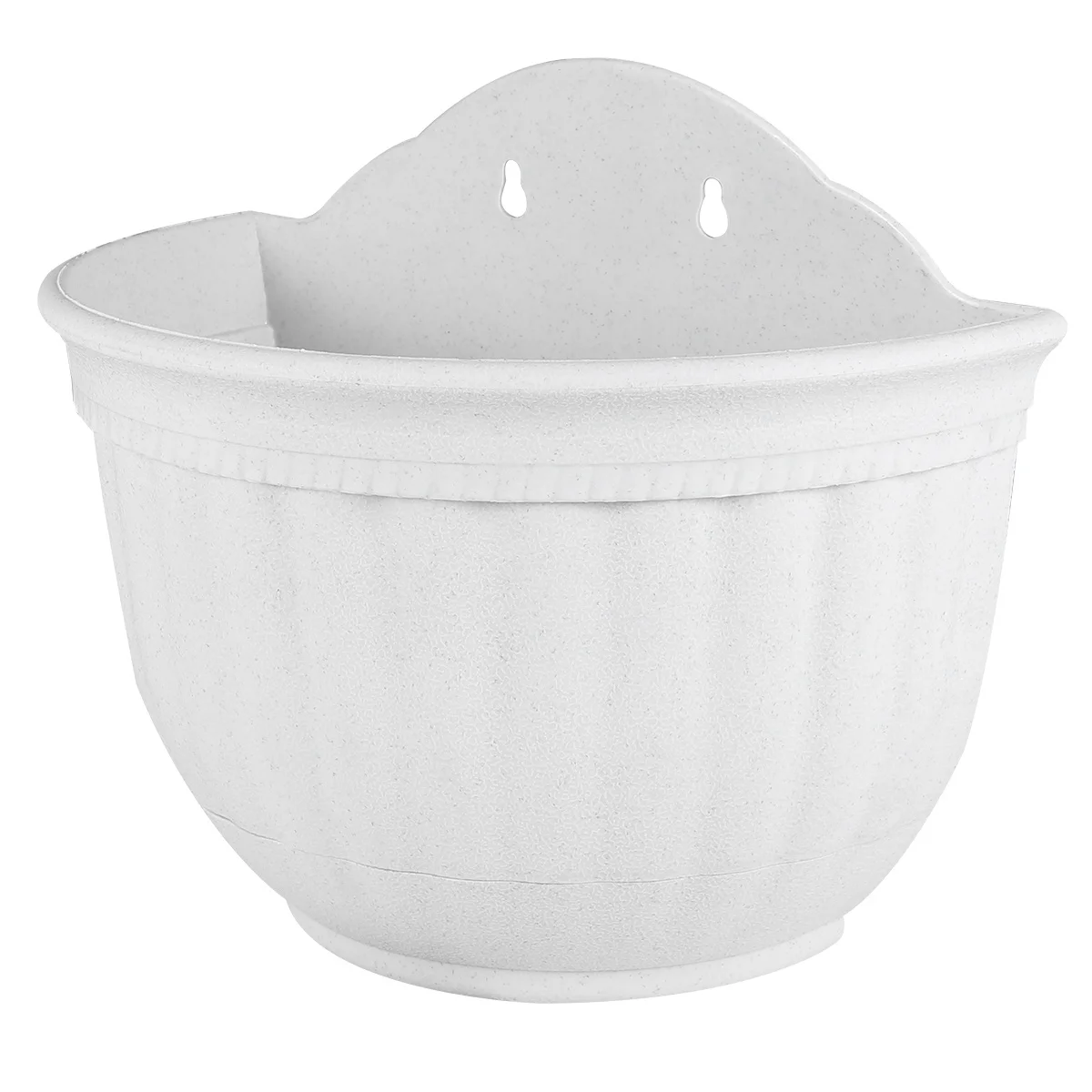

Wall Hanging Flower Pots Semi-Circular Plastic Hanging Holder For Indoor Outdoor Garden Plant Rack Planter Pot