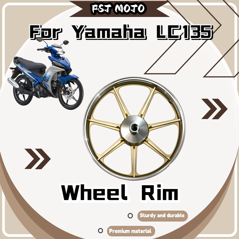 Для Yamaha LC135 17-дюймовый 5-спицевый легкосплавный диск с тормозным кольцом, устойчивый к давлению, антикоррозийный, сбалансированный, индивидуальная модификация, запасные части.