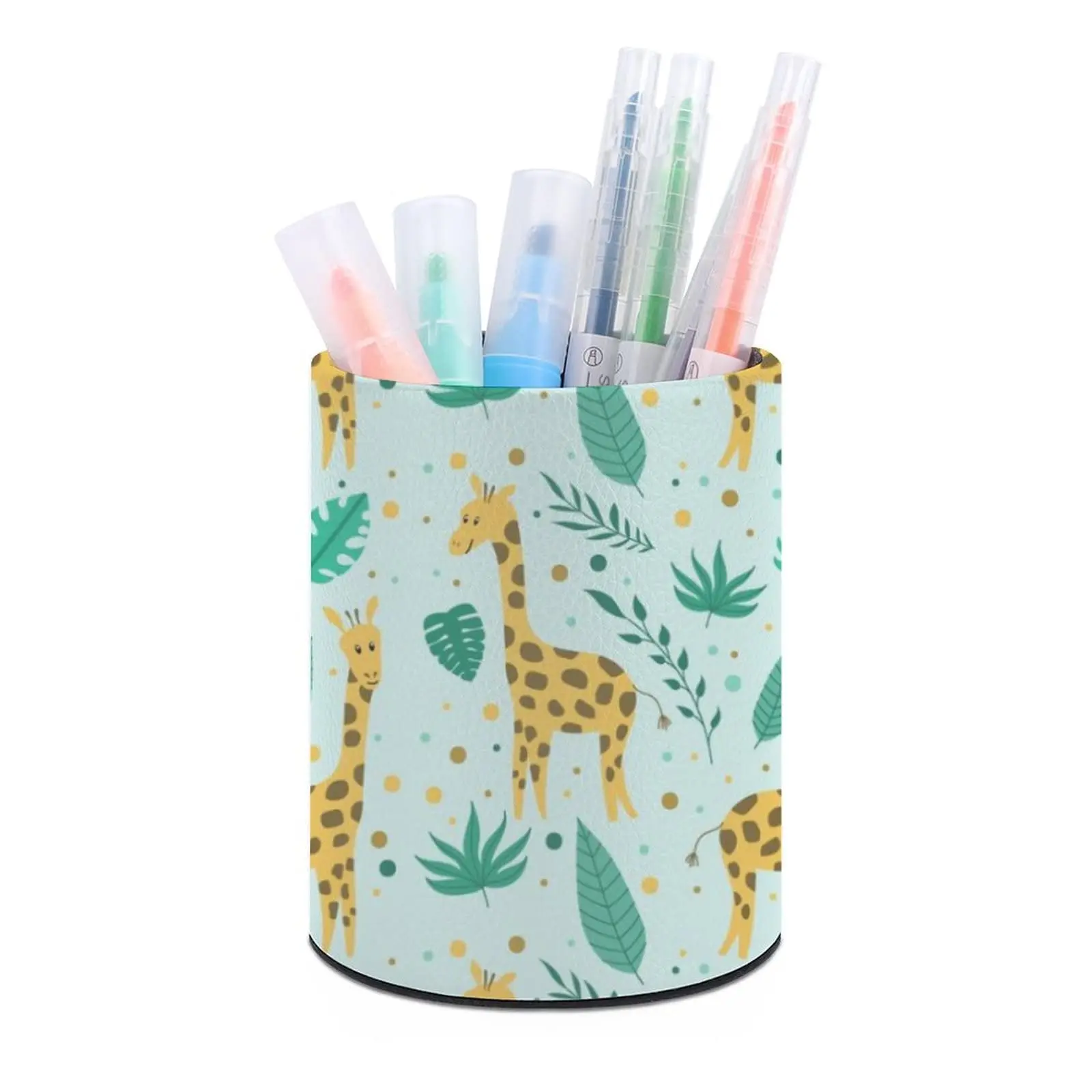 Imagem -04 - Giraffe Pencil Holder para Mesa Cute Pen Cup Brush Pot Organizador de Papelaria Control Storage Box For Office Bedroom Makeup Holder