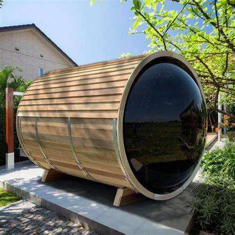 STLFCustomized Garden Bucket Steam Room for 4 6 People Wooden Sauna Cabin Outdoor Relaxation Factory Sauna Room High Quality
