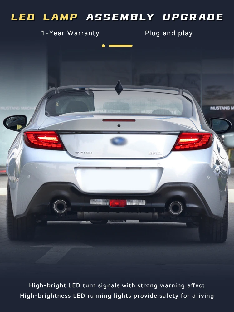 Car Stuff Taillight Styling FOR Toyota GR86 BRZ 2021-2023 Tail Light DRL Rear Lamp Upgrade LED Configure Auto Tools Accessories