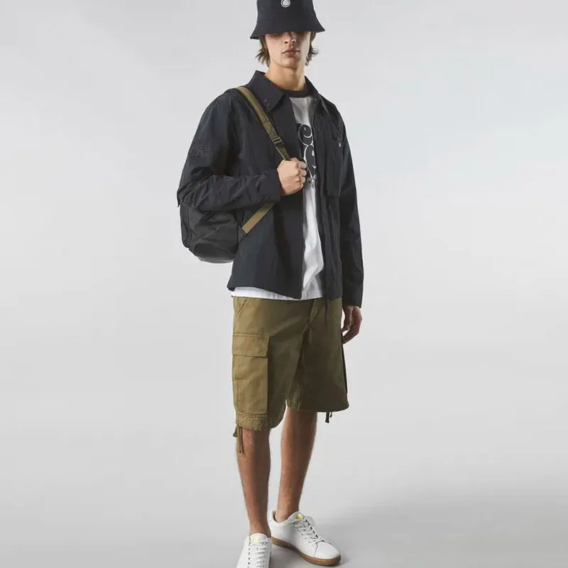 

Мужская куртка London High Street с воротником-стойкой, водонепроницаемая, износостойкая, из нейлона, на молнии, осенняя, повседневная верхняя одежда