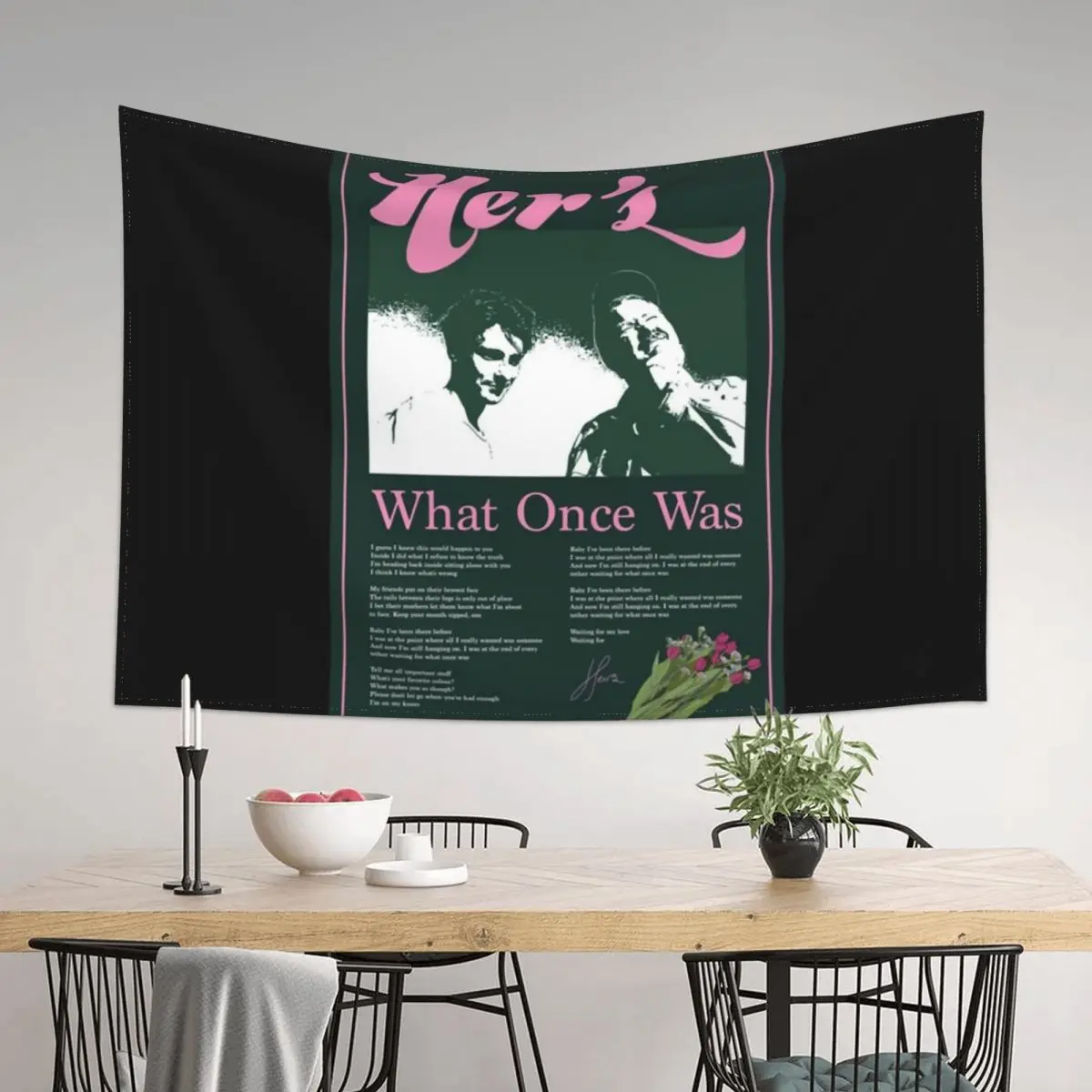 

Hers Band What Once Was1217 Tapestry Art Mural Room Ornaments On The Wall Decorative Paintings Tapestry