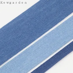 10mm 1cm Denim ribbon handmade riband tape DIY bowknot accessories Satin ribbons  16 m/lot