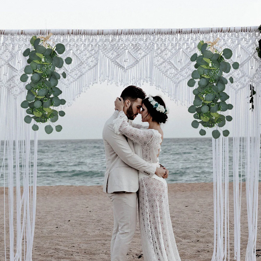 

1Pcs Simulation Eucalyptus Leaves Wall Pendant Realistic Texture Easy Care Artificial Leaf Hanging Decor Home Hanging Decor