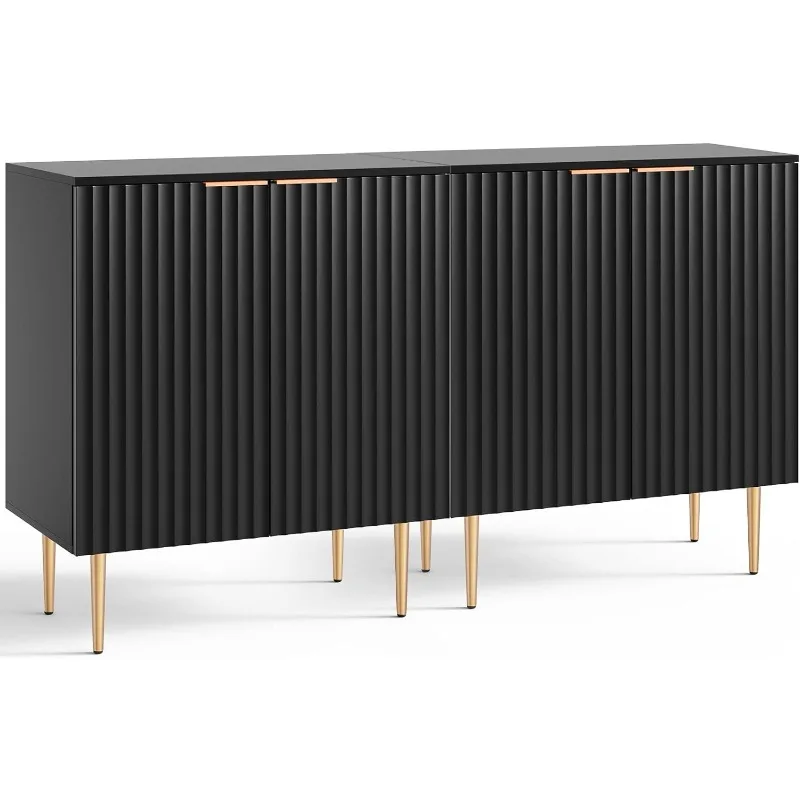 

Sideboard Storage Cabinet Set of 2, Modern Credenza ,Console Coffee Bar Cabinet ,living room cabinets,kitchen cabinets