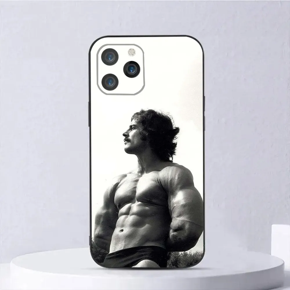 Bodybuilding Mike mentzer Phone Case For iPhone15,14,13,12,11,Pro,Max,Plus,Mini,X,XS,XR,8,7,6,S,Plus,SE Soft Black Case