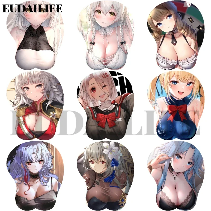 

Azur Lane Vittorio Louis Bremerton 3D коврик для мыши подставка для рук под запястье коврик для мыши силиконовый Oppai мягкий коврик для мыши офисная работа подарок