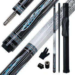 Professional Carbon Fiber and Glass Fiber Billiards Cue Stick Set 13mm Tip Segmented Pool Cue Ideal Gift for Billiards Players