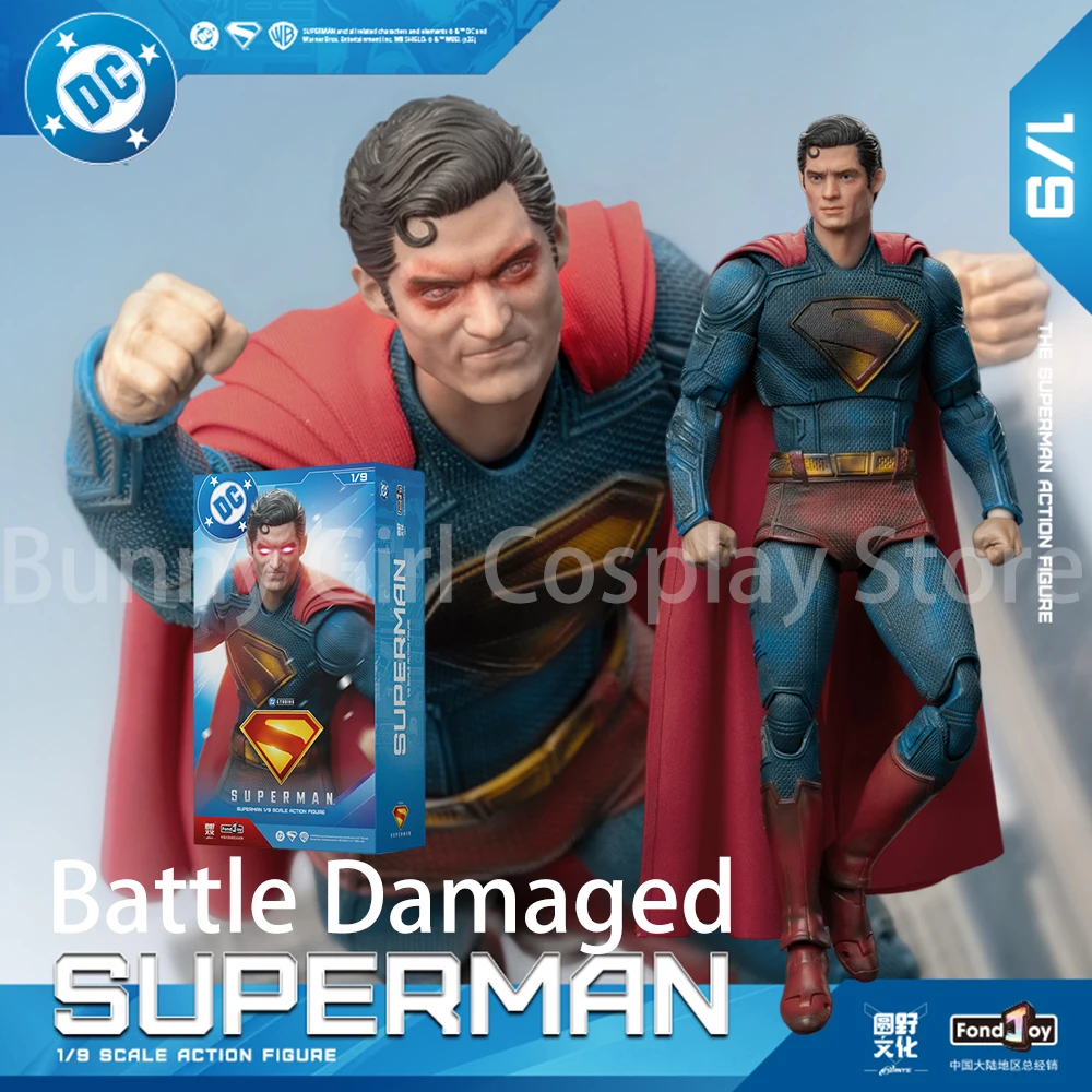 

IN STOCK Fondjoy Battle Damage Edition Superman David Action Figure Dc 1/9 2025 Superman Figures Joint Movable Toys Boy Gifts