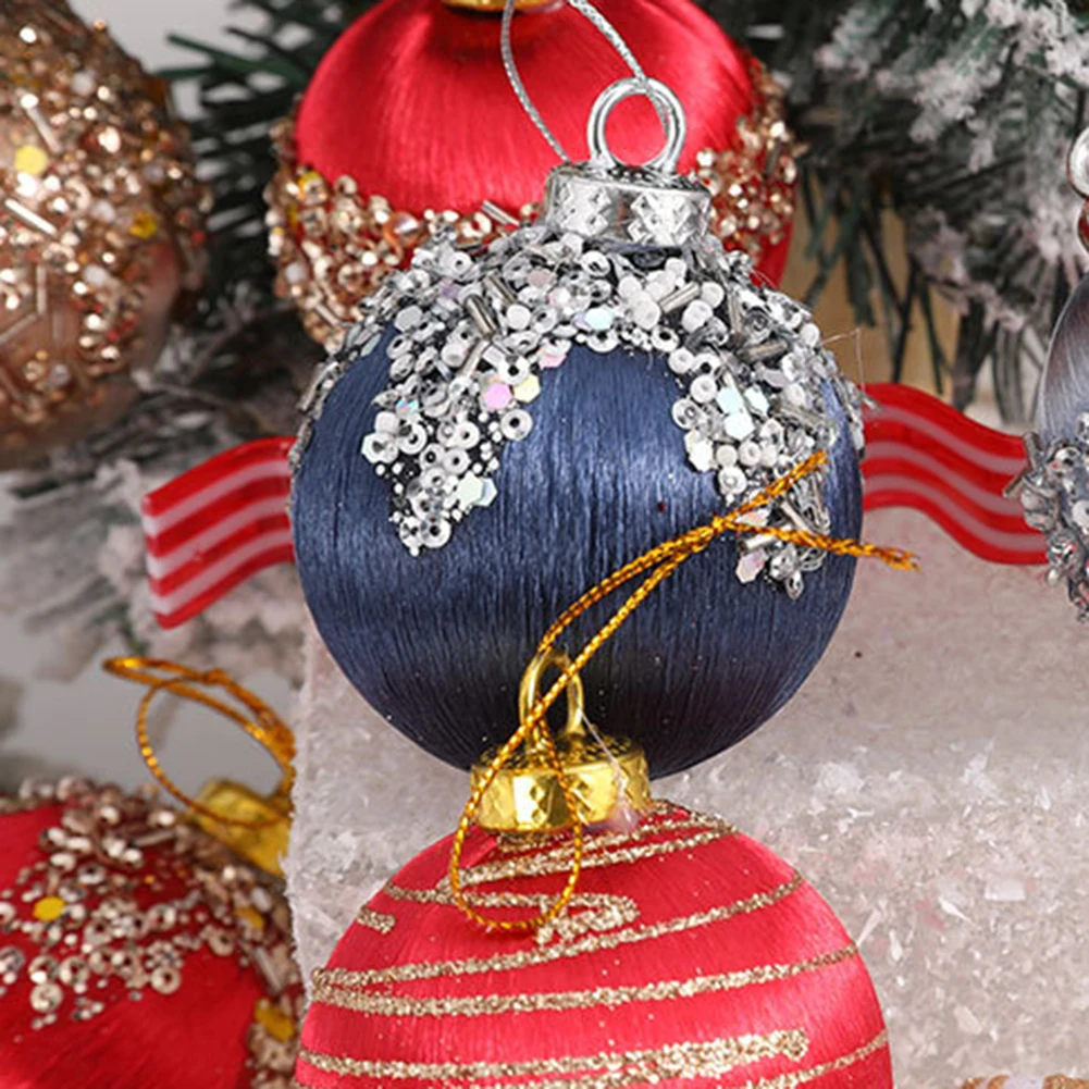 

As Pictures Show Decorative Ornaments Easy Hang Christmas Ornaments Outdoor Decor Pack Of 12 Silk Wire Ornaments