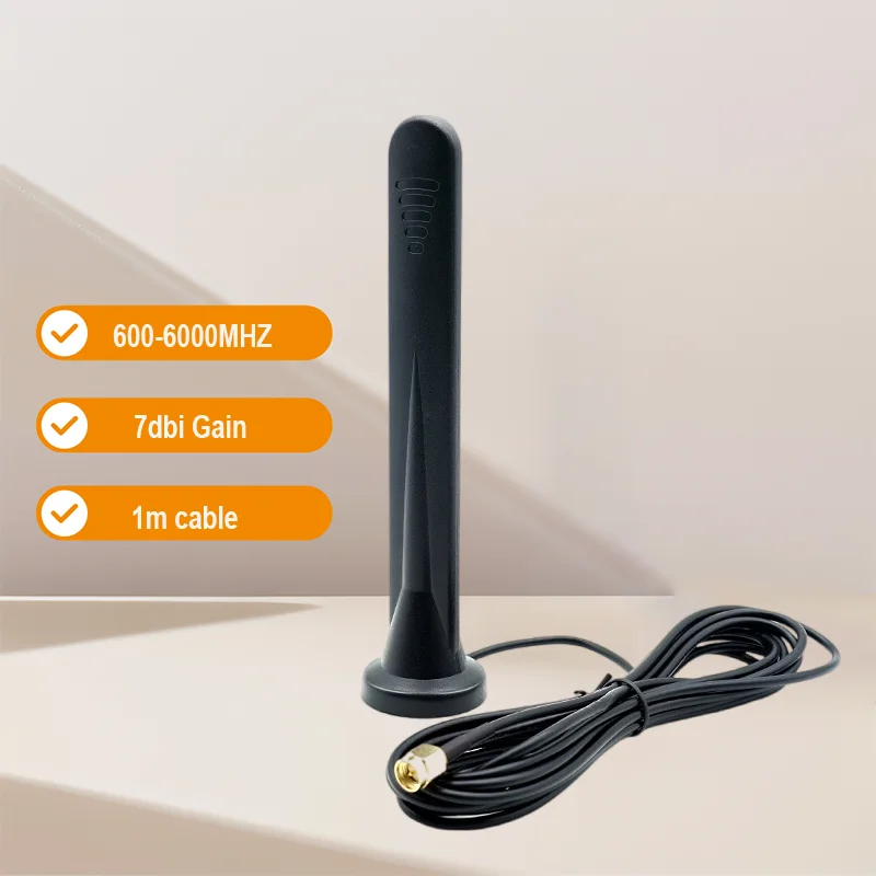 GSM 3G 4G 5G NB-ioT Magnetic Base Antenna 600-6000MHz External 5g Enhanced Wifi Signal Internet Pickup 4g 5g Antenna