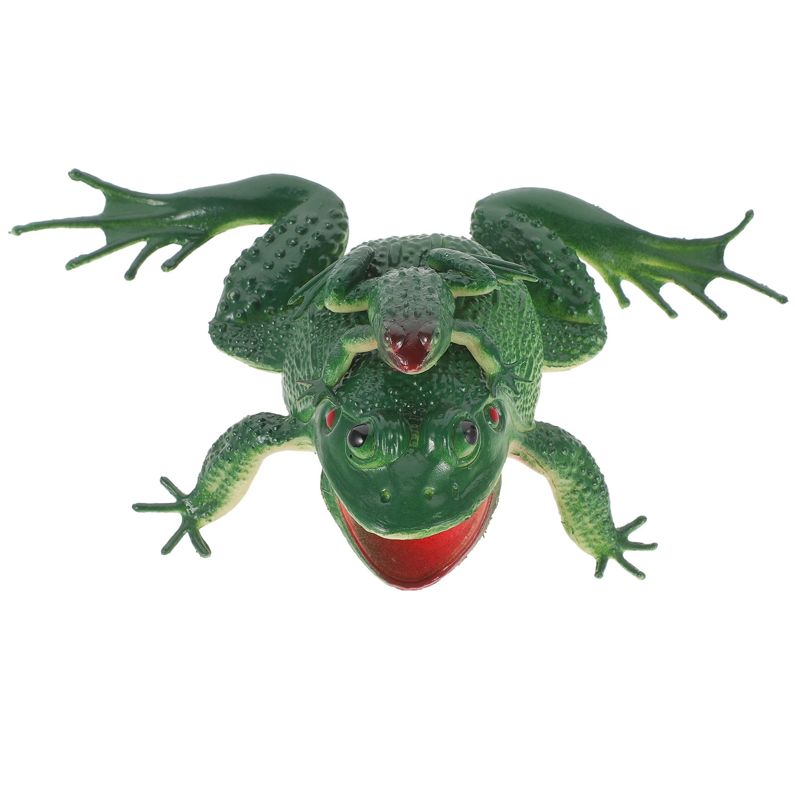 1 قطعة حمام الضفدع الواقعي ضغط الصوت متعة للأطفال الصغار التنسيق بين اليد والعين العائمة وقت الاستحمام لعب لعبة الاستحمام