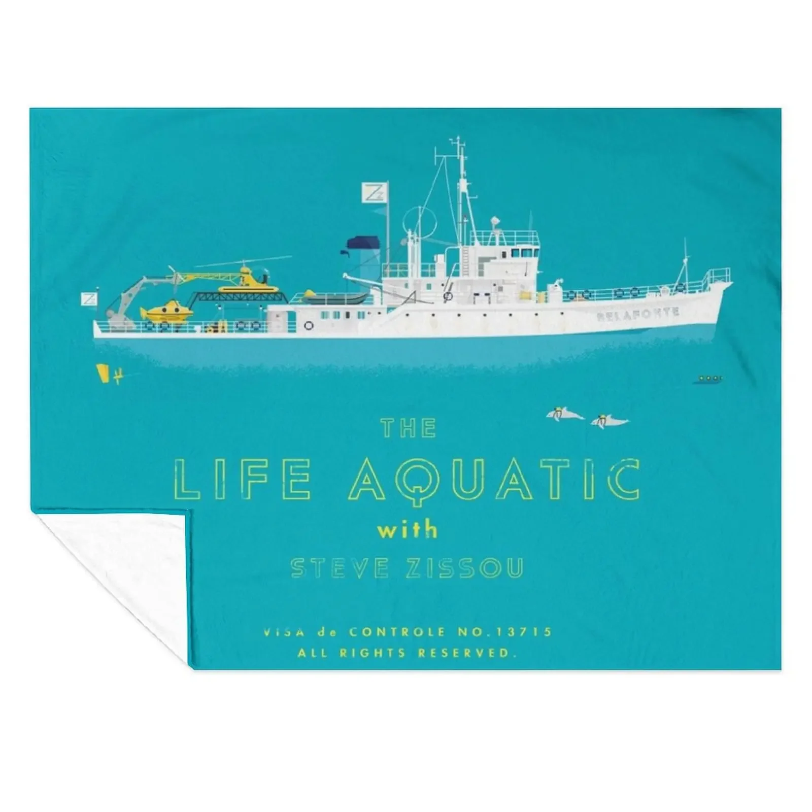 

The Life Aquatic with Steve Zissou Throw Blanket Soft Beds Stuffeds Luxury Thicken Heavy Blankets