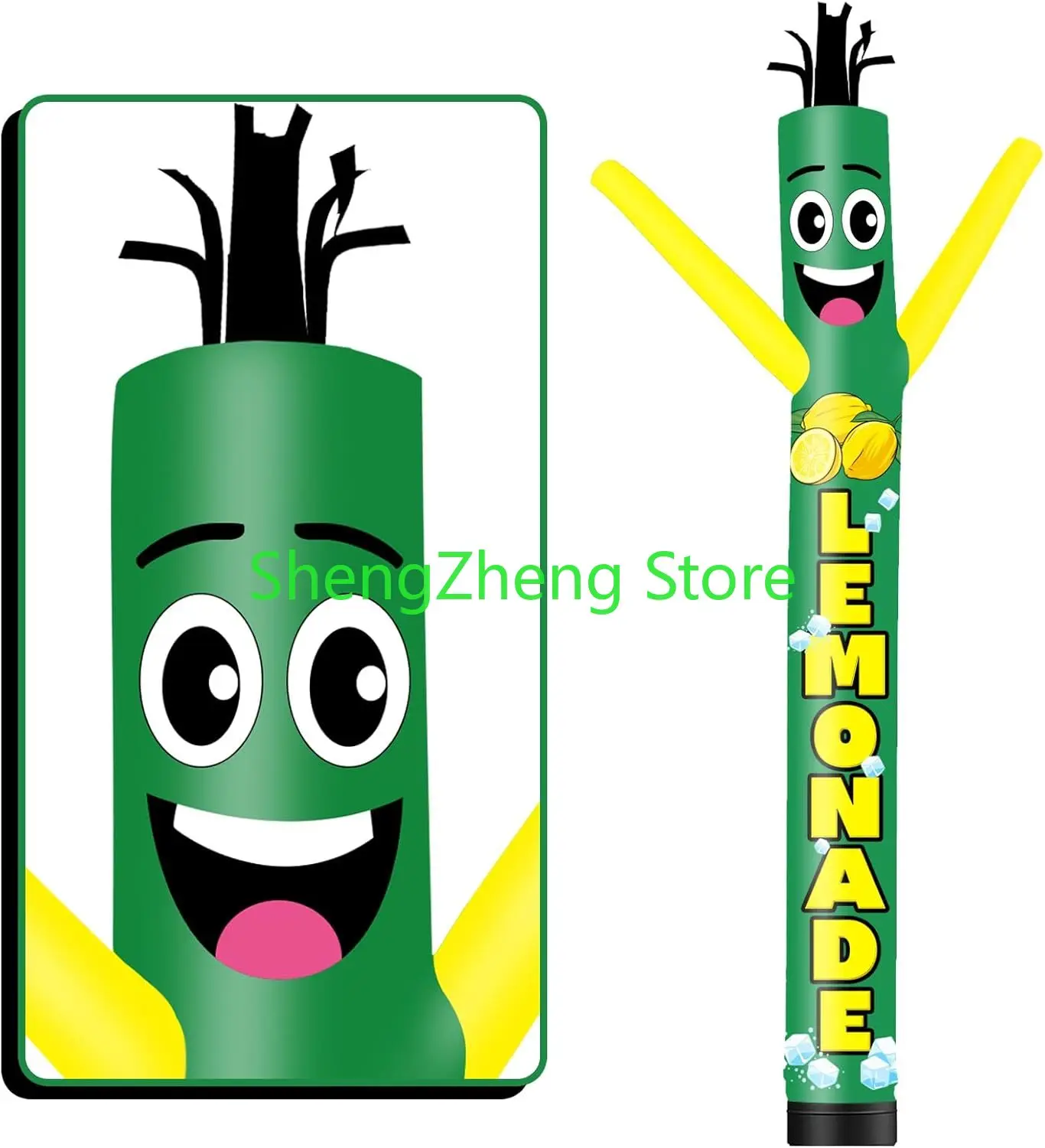 1Pcs 20FT Tall Inflatable Tube Man Lemonade Wacky Wavy Dancing Guy(Blower Not Included)