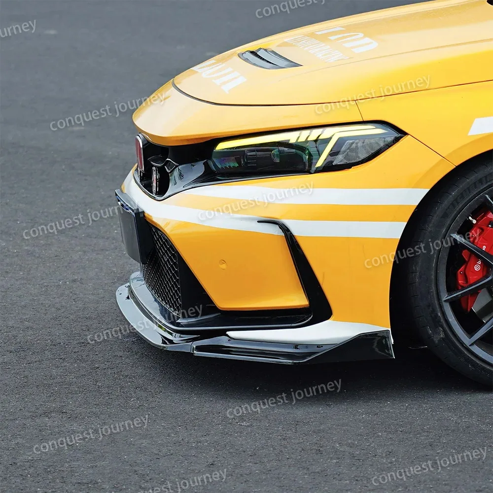 لهوندا سيفيك FL5 2022 + الجبهة الشفاه الخائن سيفيك نوع R ABS ألياف الكربون الجبهة الشفاه طقم هيكل السيارة هوندا اكسسوارات